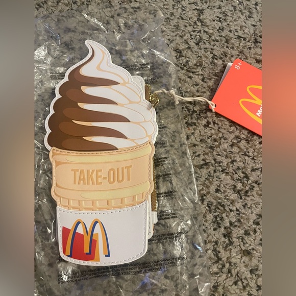 Loungefly Handbags - Loungefly McDonald's Soft Serve Ice Cream Cone Card Holder Wallet